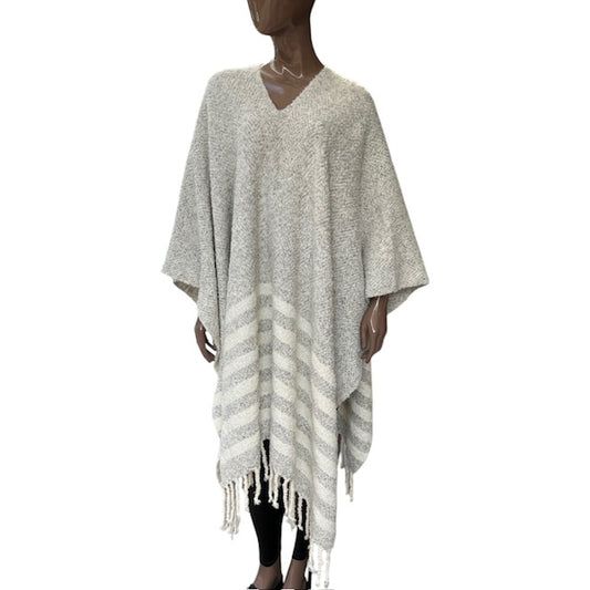 Poncho de alpaca bebé buclé